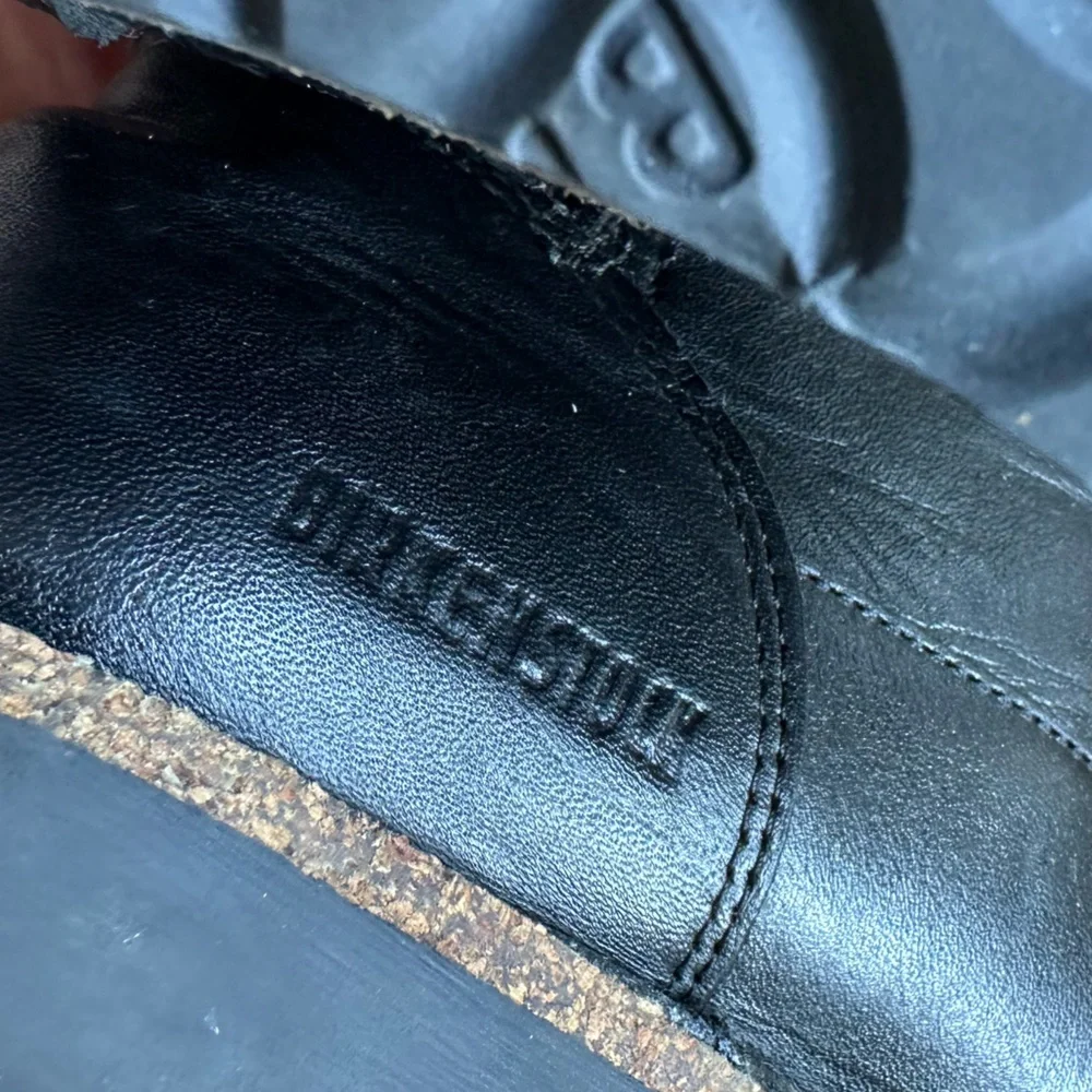 BIRKENSTOCK Black Shearling Lined Leather Boots Size 37 Zip Up - Picture 2 of 10